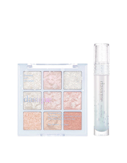 Dasique Holiday Snow Ball Shadow Palette + Lip Gloss Collection