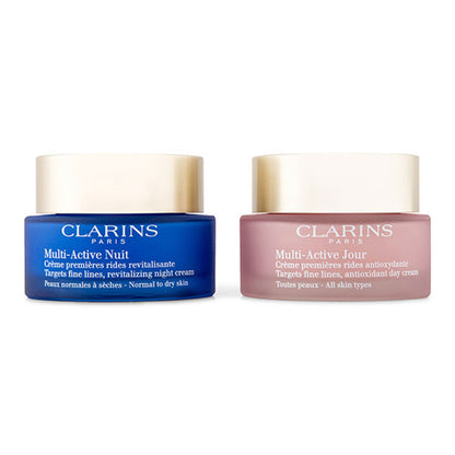 Clarins Multi-Active Partners Set (Day Cream + Night Cream 50ml x 2)