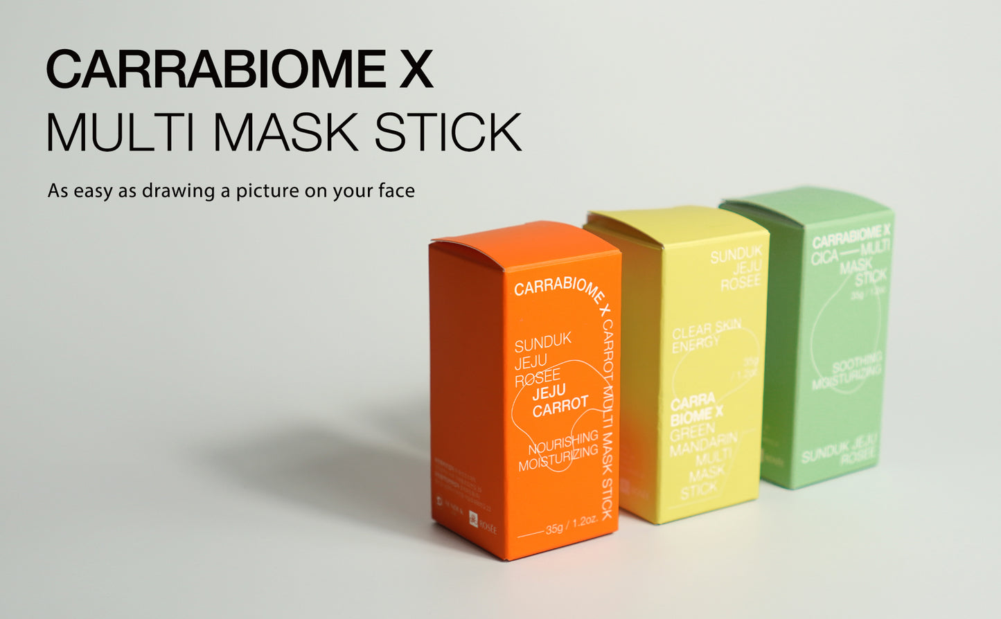 SUNDUK Jeju Carrabiome Multi Mask Stick Clay Pack Skin 35g
